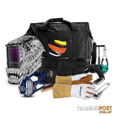 Trade Series Carnage Welding Helmet & Respirator Apprentice Kit Unimig AK11013