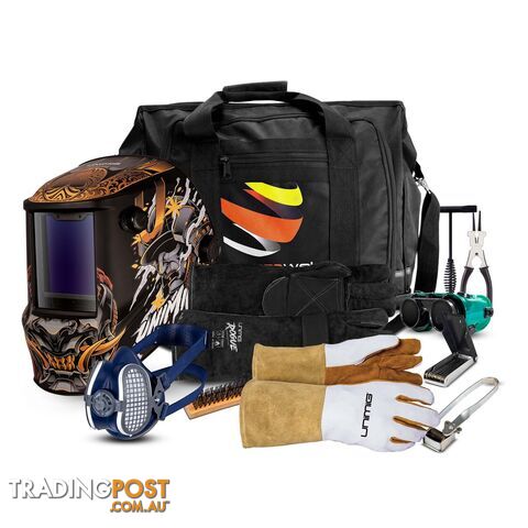 Apprentice Kit With Professional Series Samurai Helmet & Respirator Unimig...