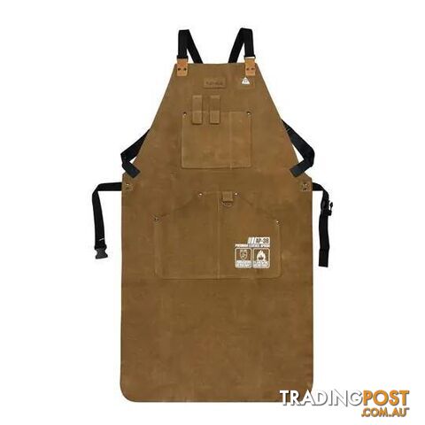 Premium Flame Retardant Leather Work Apron Kamelo AP-3T