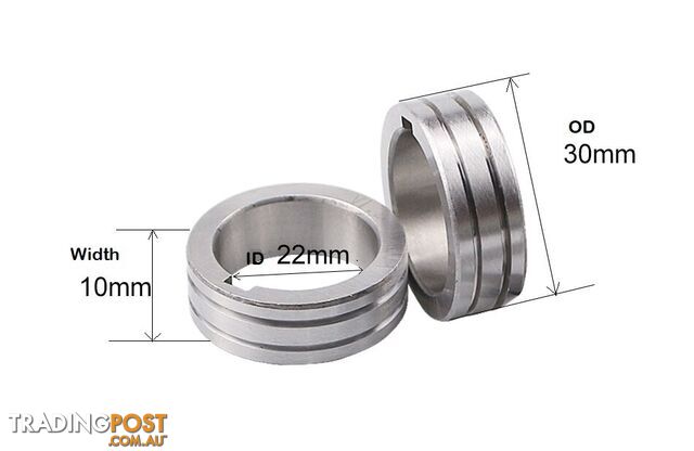 0.9-1.2mm Aluminium wire Drive / Feed Rolls 30mm OD 22mm ID AS4449-12