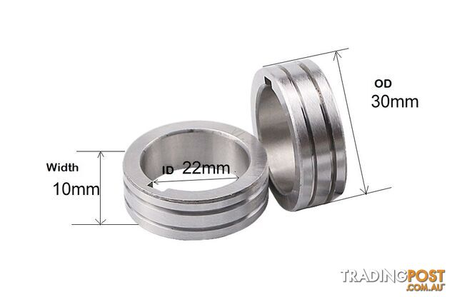 0.9-1.2mm Aluminium wire Drive / Feed Rolls 30mm OD 22mm ID AS4449-12