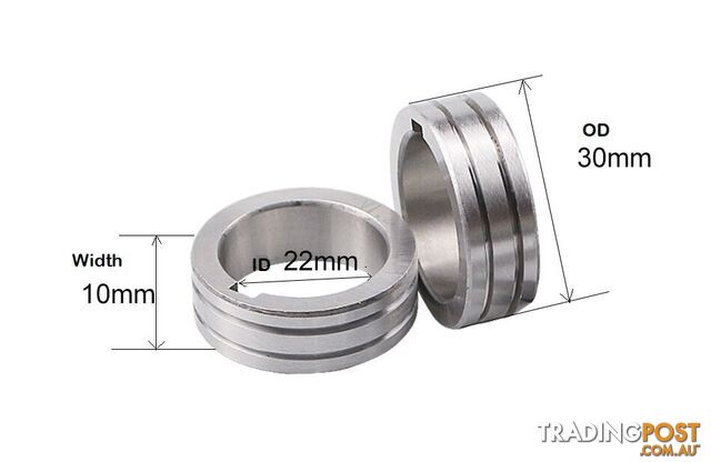 0.9-1.2mm Aluminium wire Drive / Feed Rolls 30mm OD 22mm ID AS4449-12