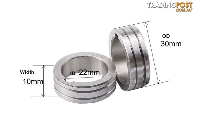 0.9-1.2mm Aluminium wire Drive / Feed Rolls 30mm OD 22mm ID AS4449-12