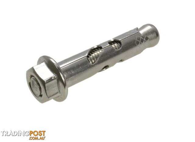 Sleeve Anchor With Nut 10mm x 100mm 316 Stainless Steel ASNM6101002 Pack of 25