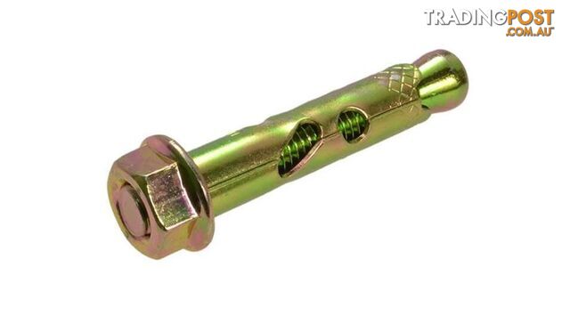 Zinc Hex Sleeve Anchor With Nut 6.5mm X 75mm Bremick ASNMZ060752 Pack of 100