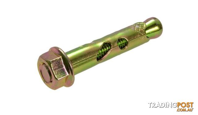 Zinc Hex Sleeve Anchor With Nut 12mm x 75mm Bremick ASNMZ120752 Pack of 25