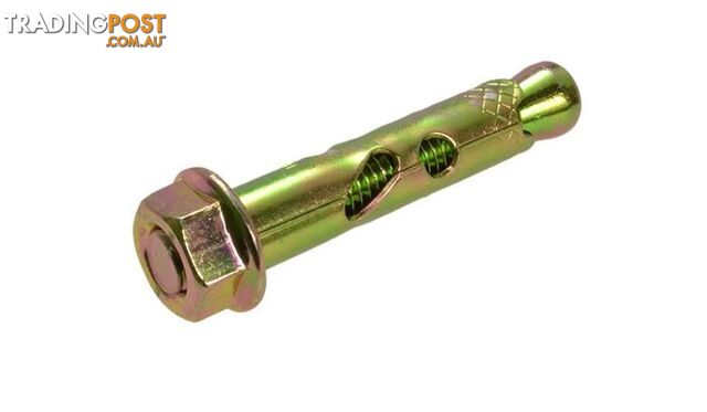 Zinc Hex Sleeve Anchor With Nut 20mm x 150mm Bremick ASNMZ201502 Pack of 5