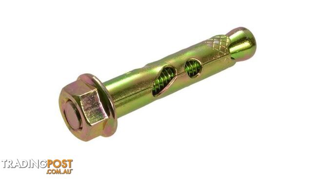 Zinc Hex Sleeve Anchor With Nut 20mm x 160mm Bremick ASNMZ201602 Pack of 5