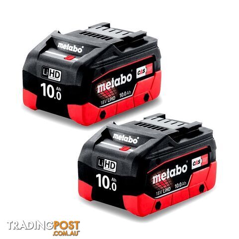 18V 10.0 LiHD Li-ion Battery Twin Pack Metabo AU32102100
