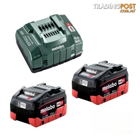 18V 5.5 LiHD 145 Cordless Battery & Charger Kit Metabo AU62738105