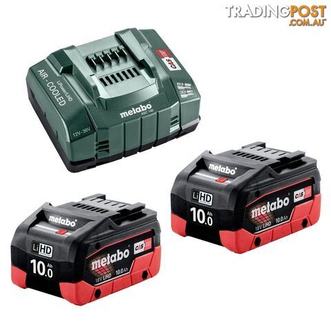 18V 10.0 LiHD 145 Cordless Battery & Charger Kit Metabo AU62738110
