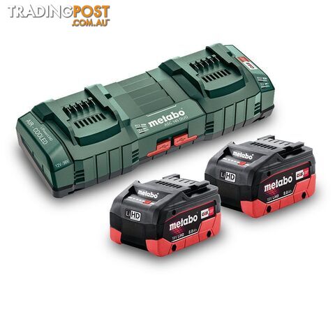 18V 8.0 LiHD Cordless Battery & Charger Duo Kit Metabo AU62749808