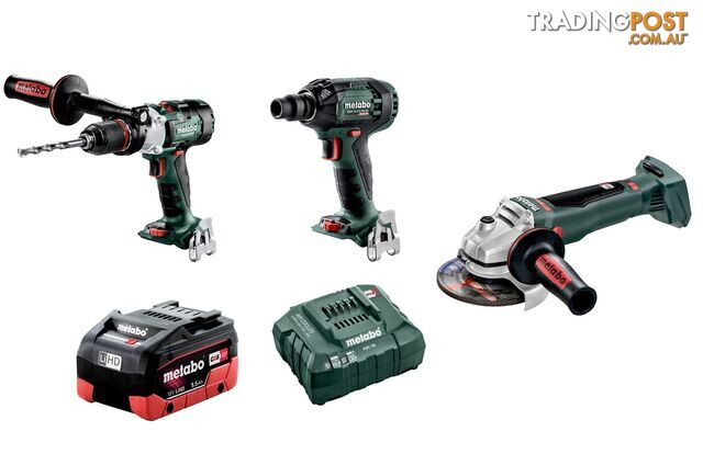 Metabo AU68300355 3 Piece Combo Kit 18V 5.5Ah Brushless MET18BL31HD5.5BK
