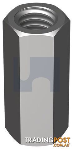 Zinc Plated (RoHS Compliant) Finish Hex Coupler Class 5 Metric Hobson