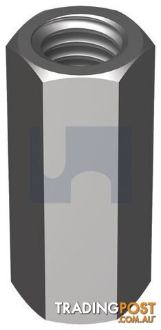 Zinc Plated (RoHS Compliant) Finish Hex Coupler Class 5 Metric Hobson