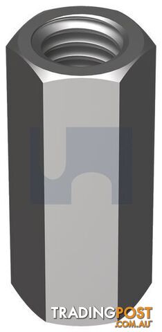 Zinc Plated (RoHS Compliant) Finish Hex Coupler Class 5 Metric Hobson