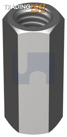 Zinc Plated (RoHS Compliant) Finish Hex Coupler Class 5 Metric Hobson