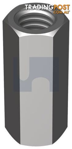 Hot Dip Galvanised Finish Hex Coupler Class 8 Metric Hobson