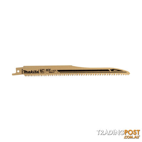Recipro Blade HCS 205mm x 1.0mm x 6-10tpi 5pk Super Express Makita B-05153