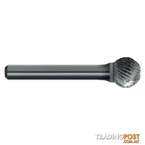 Burr B202 SD110 Carb Ball Double-Cut 1/4 - Shank 1/8in Sutton Tools B202SD110