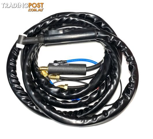 18 TIG Torch Flexi Head 3.8 Metres With Dinse Connector and Cover 18F-12