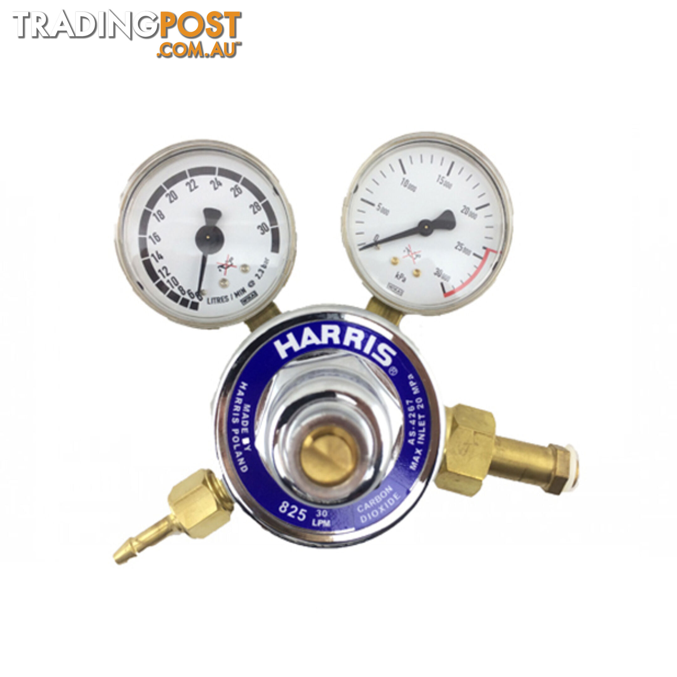 CO2 Flowcontrol Regulator 0-30 LPM Side Entry Inlet 825T30LCD111