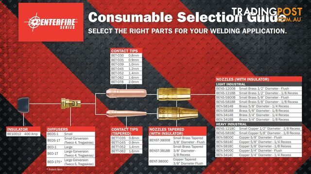 Bernard Centerfire Nozzle Small Copper 5/8” Diameter - 1/8 Recess BENS-5818C - photo 2 of 2