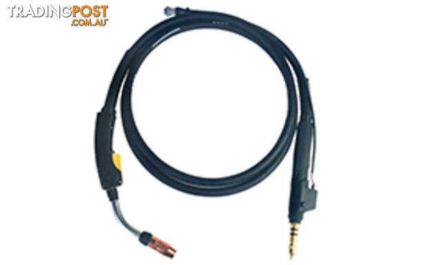 Gun with rotatable long 45 deg. neck, 4.6m cable, 1.2 tip, Miller Connector...