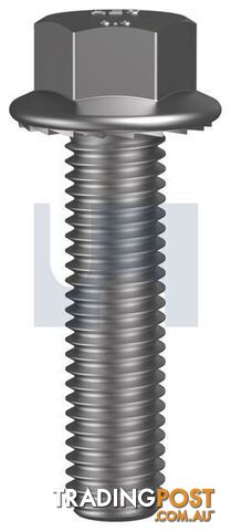 304 Stainless Finish Serrated Flanged Hex Bolt Metric Hobson