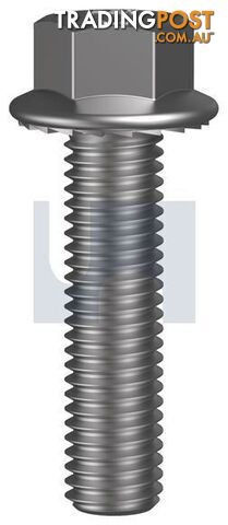 304 Stainless Finish Serrated Flanged Hex Bolt Metric Hobson