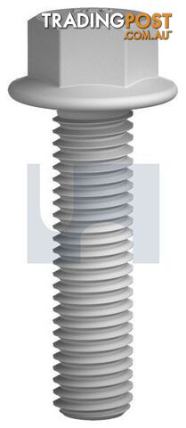 Zinc Flake Silver 1000HRS Finish Serrated Flanged Bolt D-Lok Class 12.9 Metric...