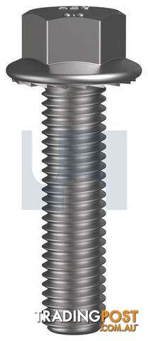 Zinc Plated Rohs Compliant Finish Serrated Flanged Hex Bolt Class 4.6 Metric...