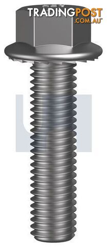 Zinc Plated Rohs Compliant Finish Serrated Flanged Hex Bolt Class 4.6 Metric...