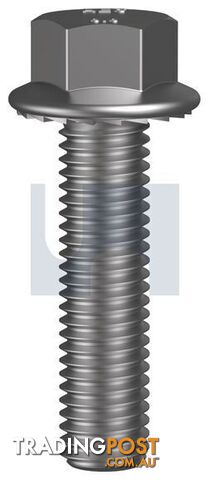 Zinc Plated Rohs Compliant Finish Serrated Flanged Hex Bolt Class 4.6 Metric...