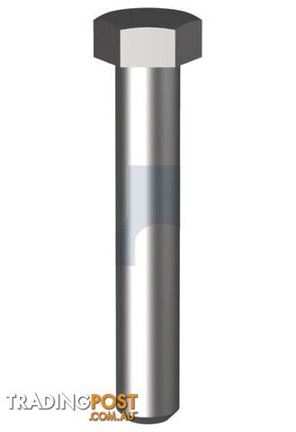316 Stainless Finish Hex Bolt Blank Metric Hobson