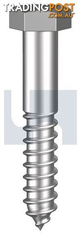316 Stainless Finish Hex Coach Screw Metric Hobson