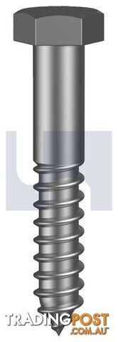 Hot Dip Galvanised Finish Hex Coach Screw Metric Class 4.6 Hobson