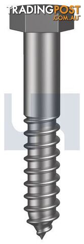 Hot Dip Galvanised Finish Hex Coach Screw Metric Class 4.6 Hobson