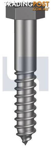 Hot Dip Galvanised Finish Hex Coach Screw Metric Class 4.6 Hobson