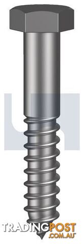Zinc Plated Rohs Compliant Finish Hex Coach Screw Metric Class 4.6 Hobson