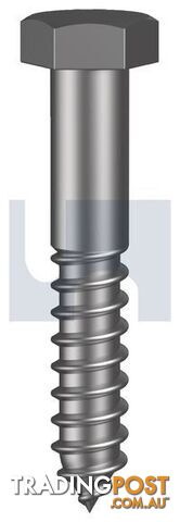 Zinc Plated Rohs Compliant Finish Hex Coach Screw Metric Class 4.6 Hobson