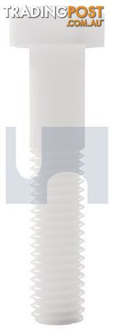Nylon Natural Finish Hex Head Bolt Imperial Hobson