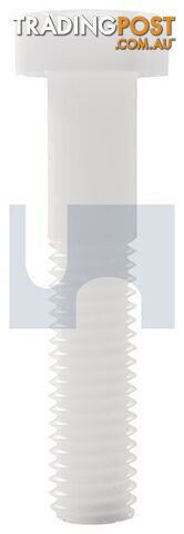 Nylon Natural Finish Hex Head Bolt Imperial Hobson