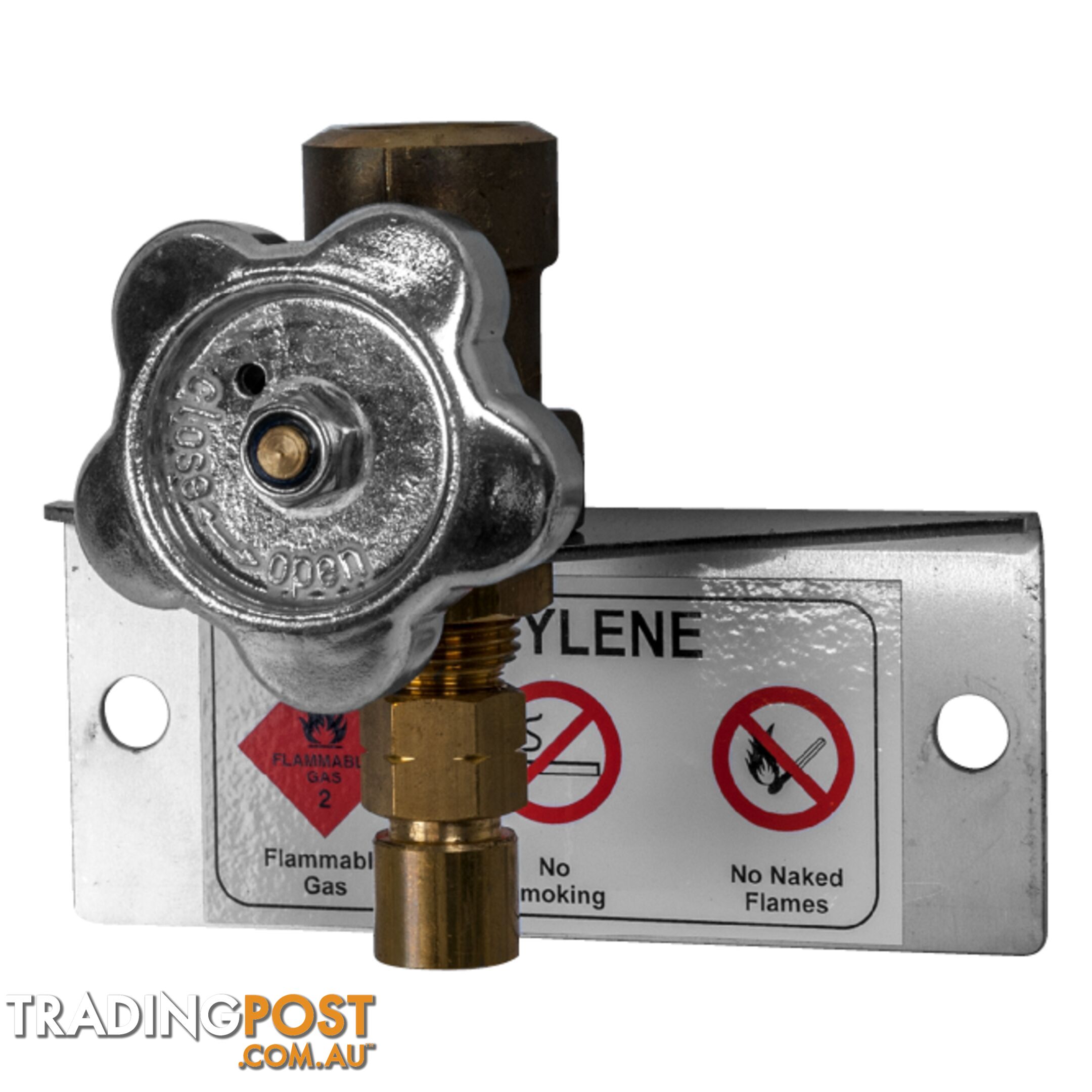 Point Valve Single Acetylene Type 20 1/2" Pipe Solder, 20,000 kPa