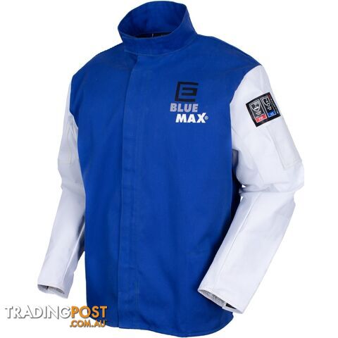 Blue Max Proban® Welders Jacket with Grain Leather Sleeves X-Large Elliott...