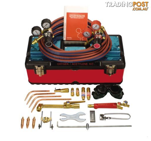 Welding Heating Cutting Kit Oxygen/Acetylene Side Entry Regulators GWKOAS