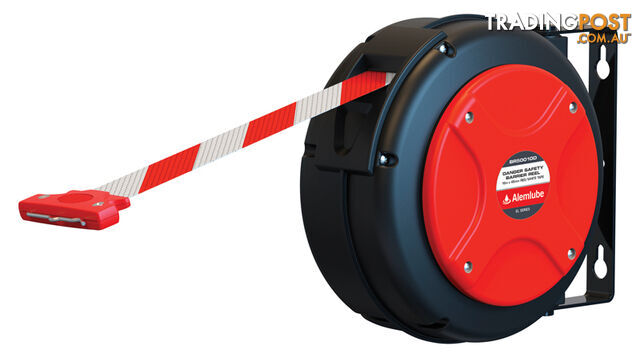 EL SERIES DANGER SAFETY BARRIER REEL C/W RED/WHITE BAND - 16M Alemlube BR50010D