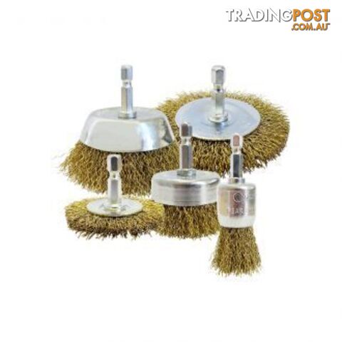 5 Piece Wire Brush Kit Josco Brumby BRUKIT5