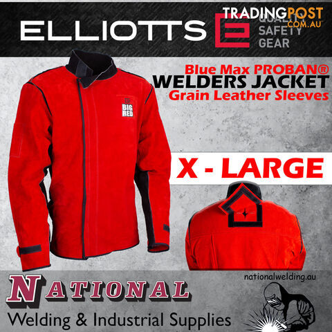 BIG RED® Welders Jacket Size X-Large Elliott BRWJXLRG - photo 2 of 5