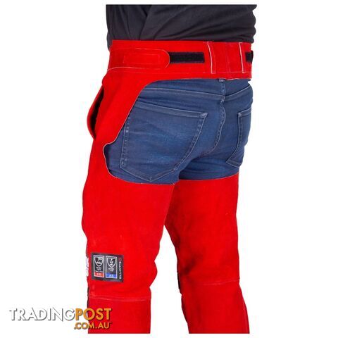 Big Red Welders Seatless Trousers Elliots BRWTSLLRG Size large